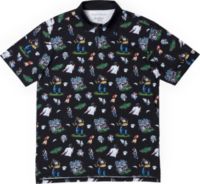 Breakfast Balls Men's Happy Gilmore "All in the Hips" Golf Polo