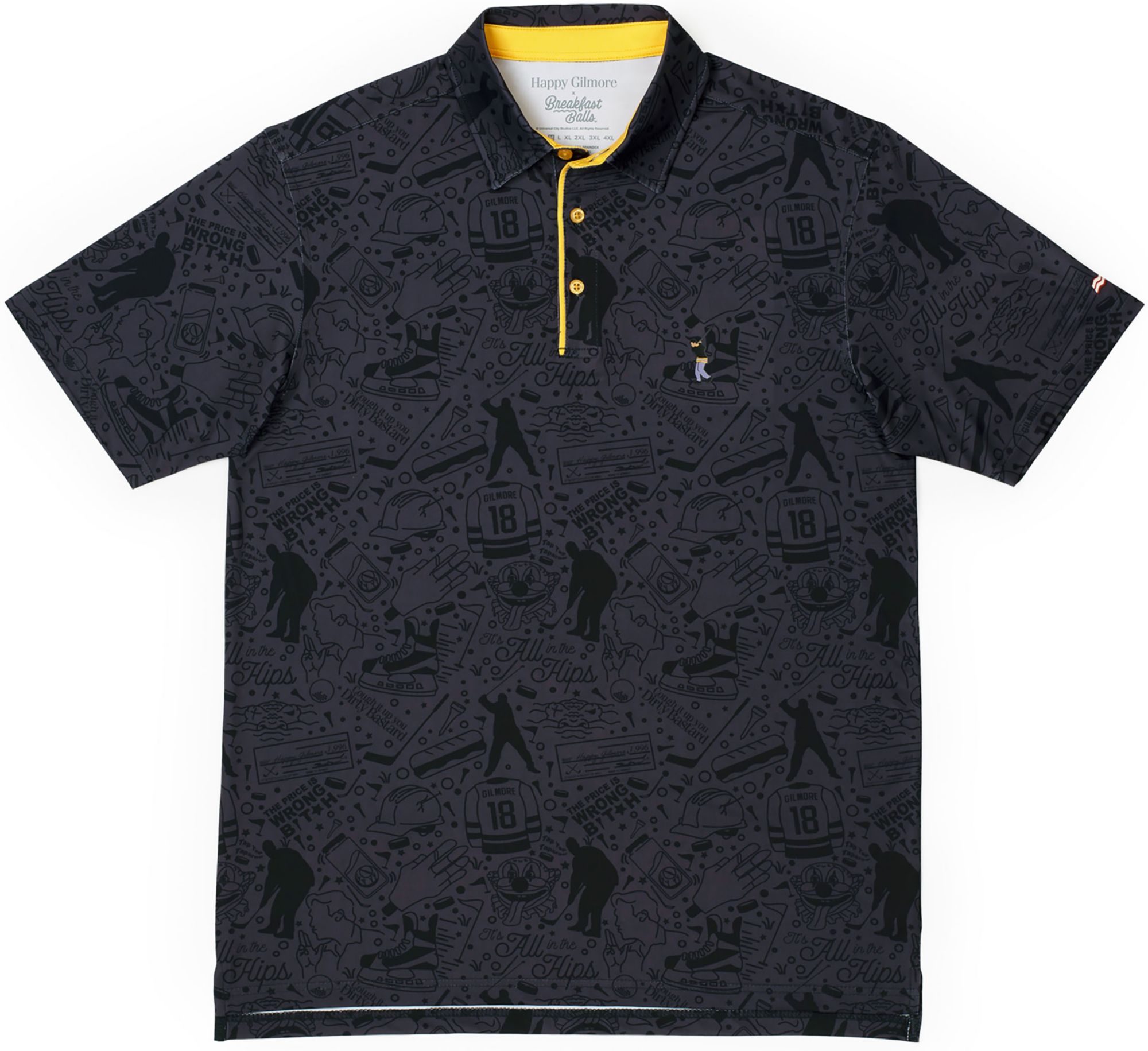 Breakfast Balls Men's Happy Gilmore "Tap in In" Golf Polo product image