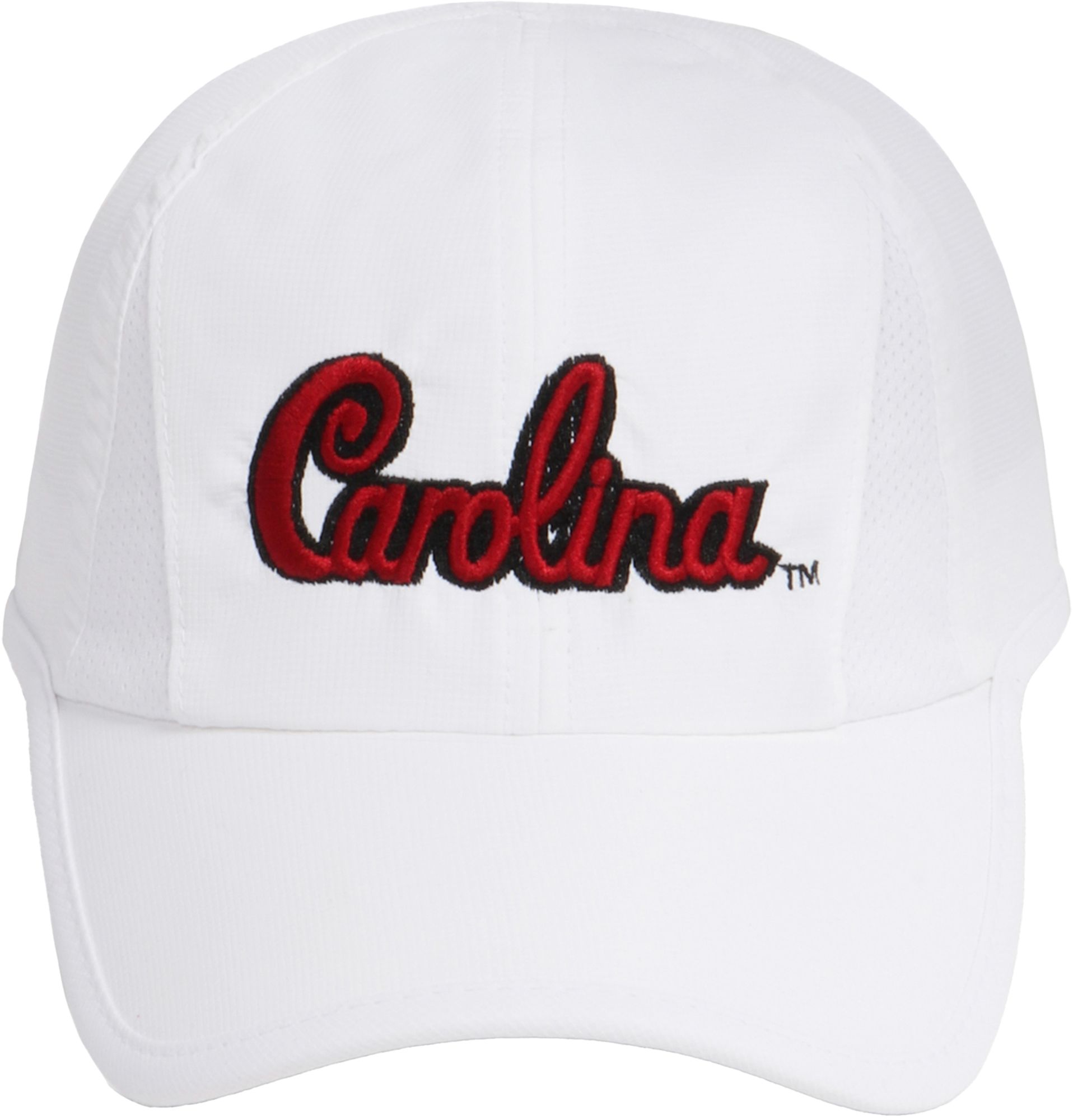 Ponyflo Women's South Carolina Gamecocks White Ponytail Active Adjustable Hat product image