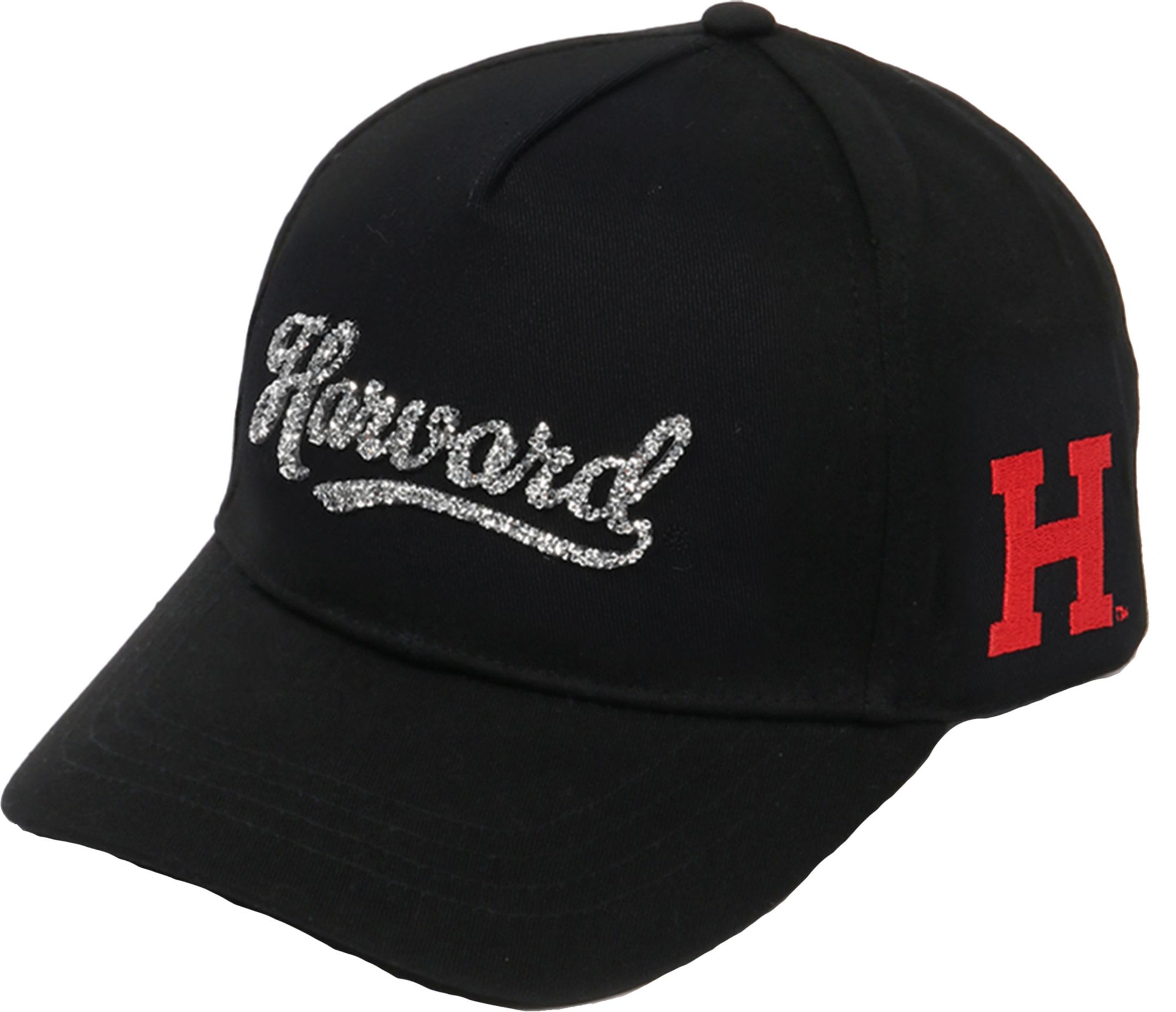 Ponyflo Women's Harvard Crimson Black Bling Athletic Hat product image