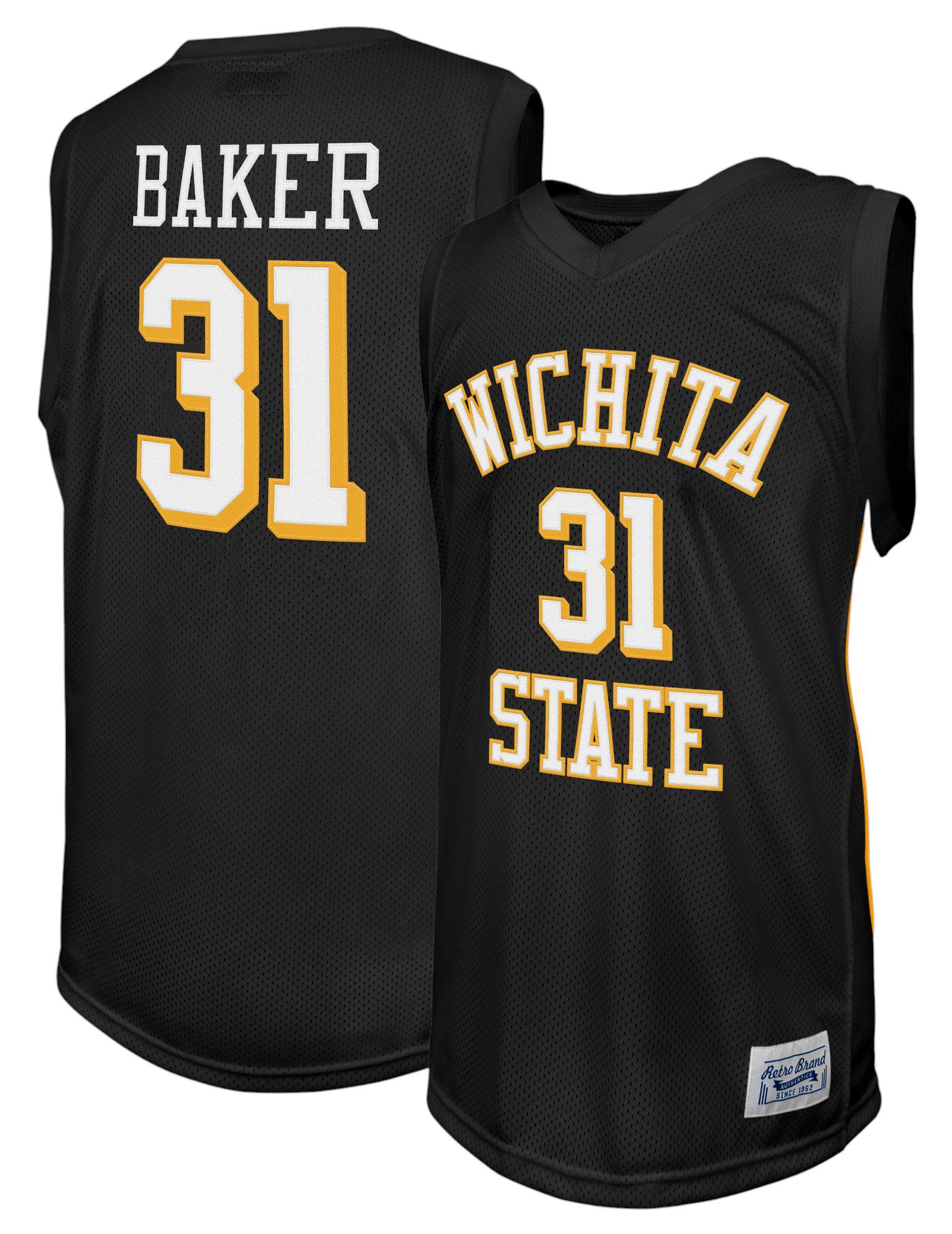 Retro Brand Men's Wichita State Shockers Ron Baker #31 Black Replica Basketball Jersey product image
