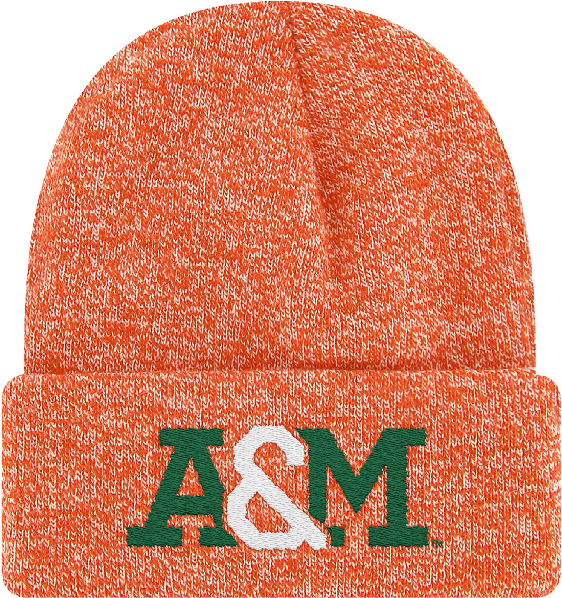 LeagueLegacy Adult Florida A&M Rattlers Orange Logo Knit Cuff Beanie