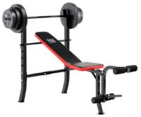 Marcy Pro Standard Weight Bench with 100 lb. Weight Set