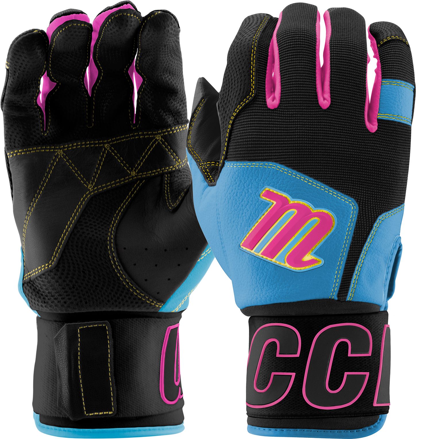 Marucci Youth Blacksmith II Full Wrap Batting Gloves product image