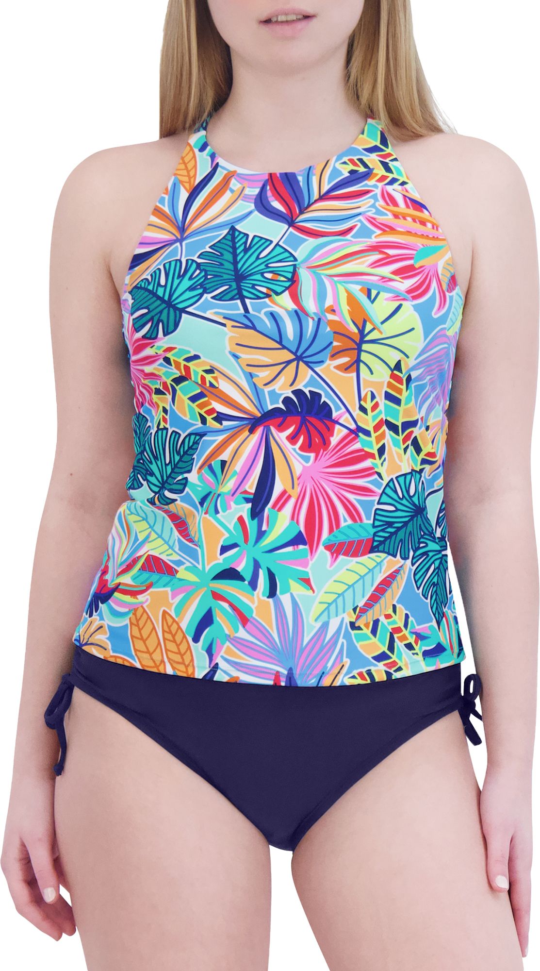 Stella Parker Women's Print High Neck Tankini Set product image