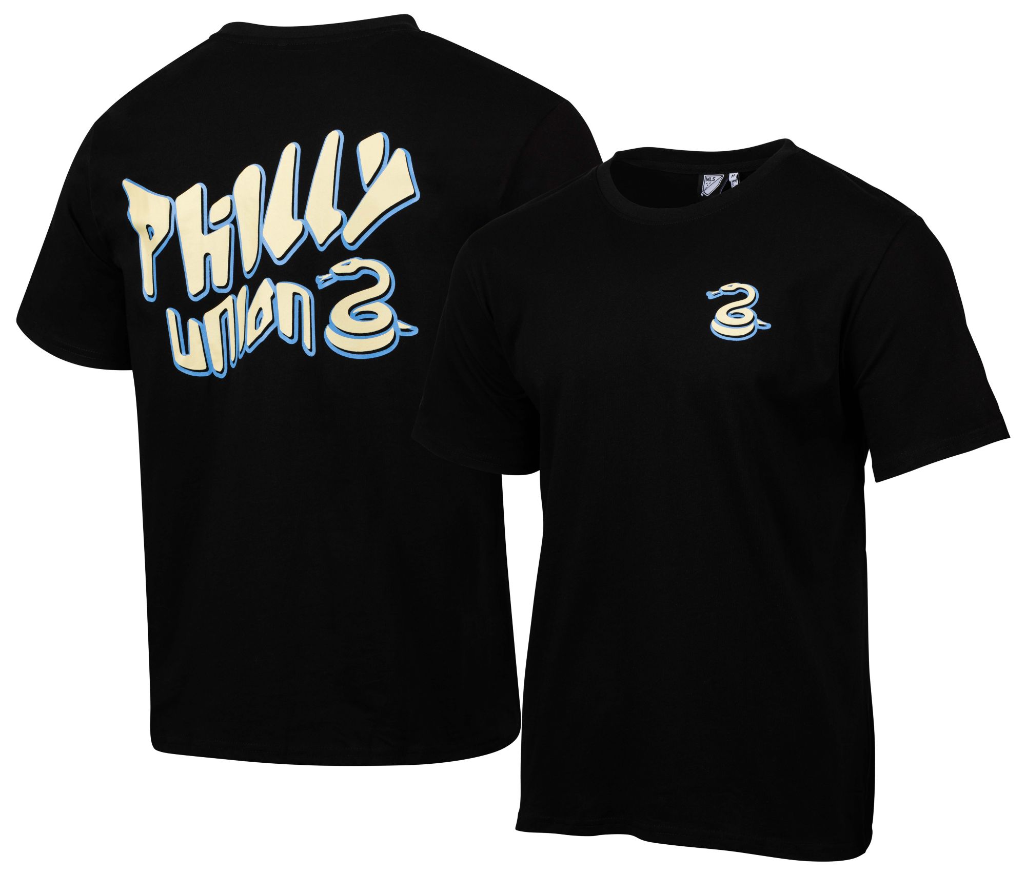 Sport Design Sweden Adult Philadelphia Union Black Script T-Shirt product image