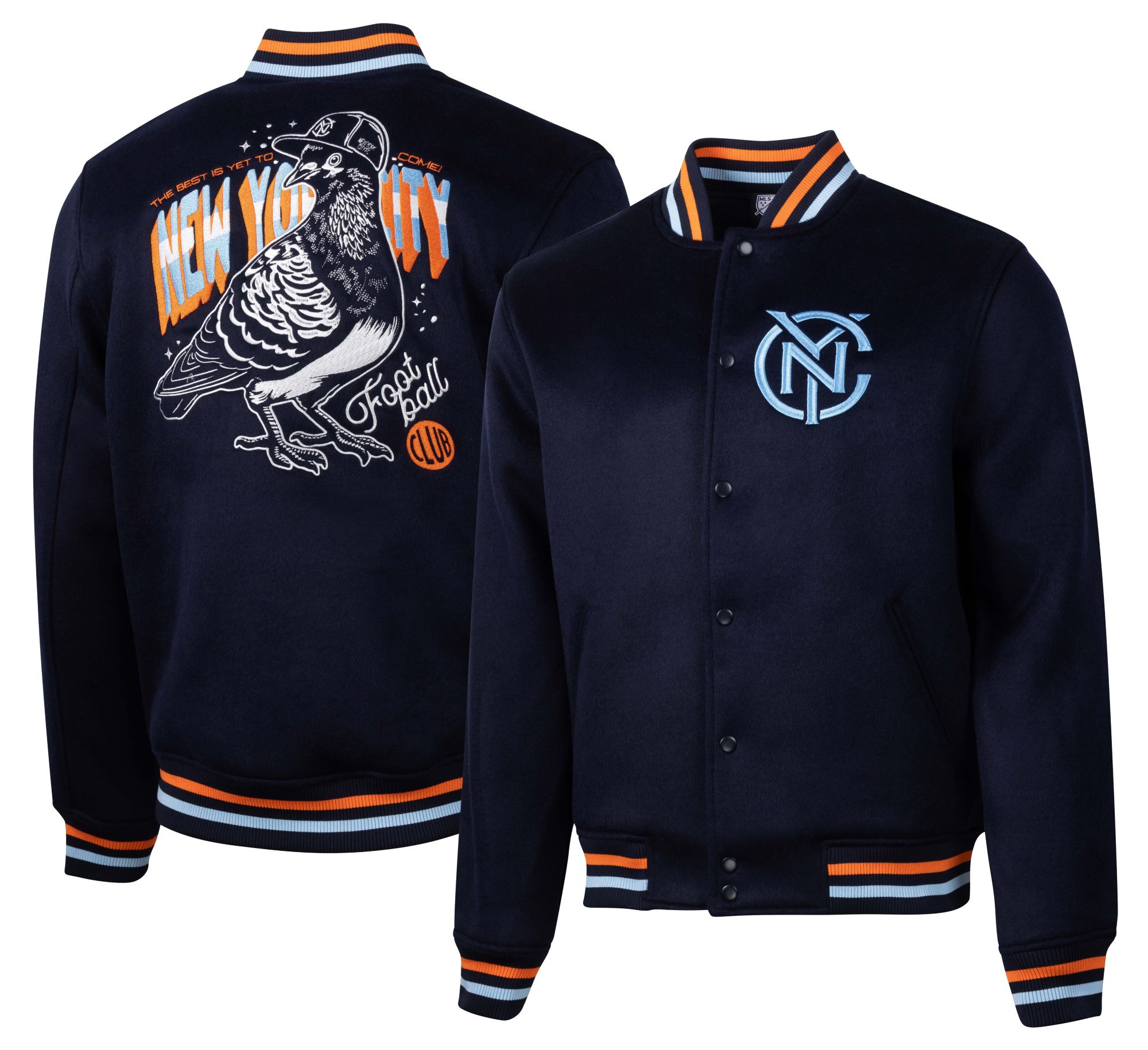 Sport Design Sweden Men's New York City FC NAVY Varsity Jacket product image