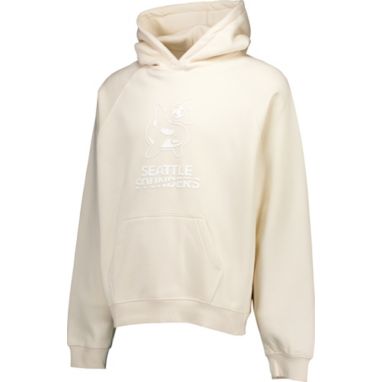 sorry, Sport Design Sweden Adult Seattle Sounders 2023-2024 Tonal Logo Off White Pullover Hoodie is currently out of stock