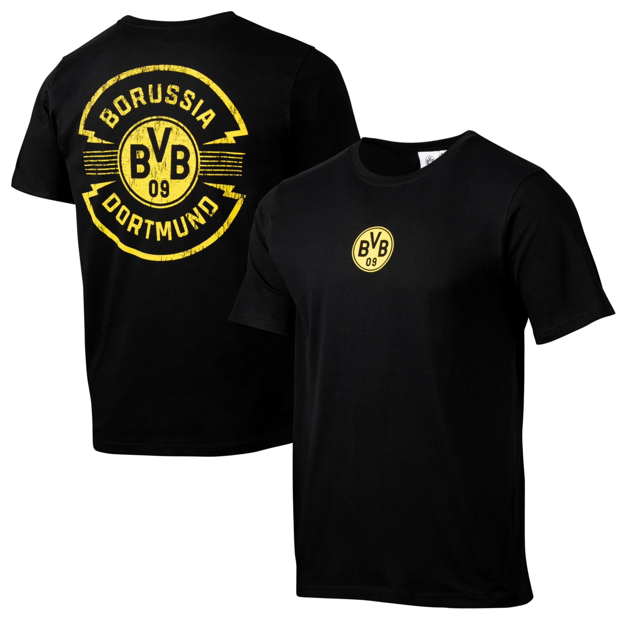 Sport Design Sweden Men's Borussia Dortmund 2023-2024 Retro Graphic Black T-Shirt product image