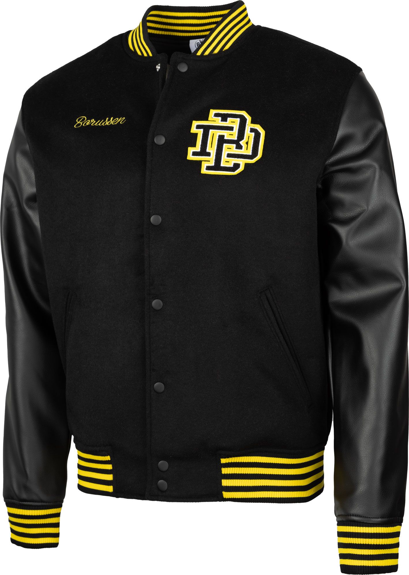 Sport Design Sweden Adult Borussia Dortmund 2023-2024 Varsity Black Button-Up Jacket product image