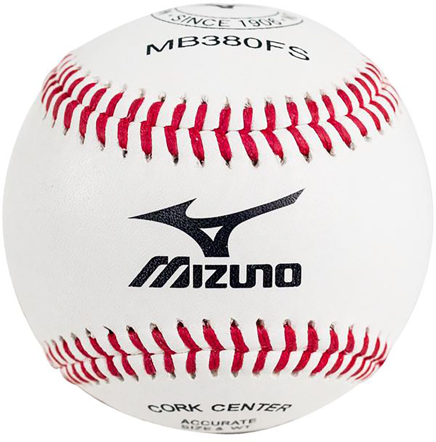 Mizuno MB380 Flat Seam Baseballs - 12 Pack product image