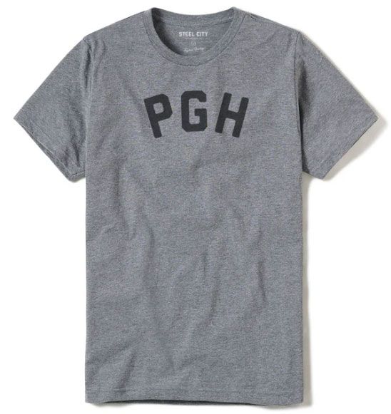 Steel City Adult Pittsburgh PGH Gray T-Shirt product image