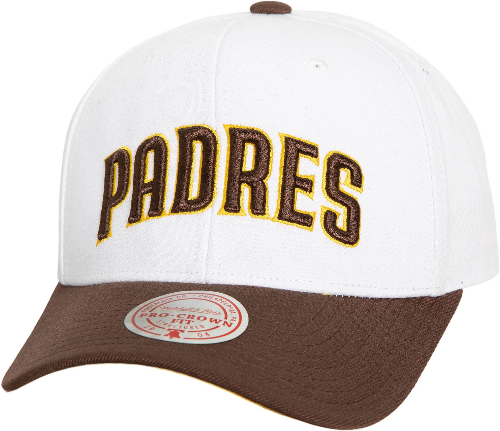 Mitchell & Ness Adult San Diego Padres White Evergreen Snapback Hat product image