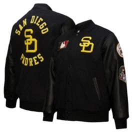 WIND AND SEA PADRES VARSITY JACKET Lサイズ Baseball San Diego Padres Blue and Off White Varsity Jacket