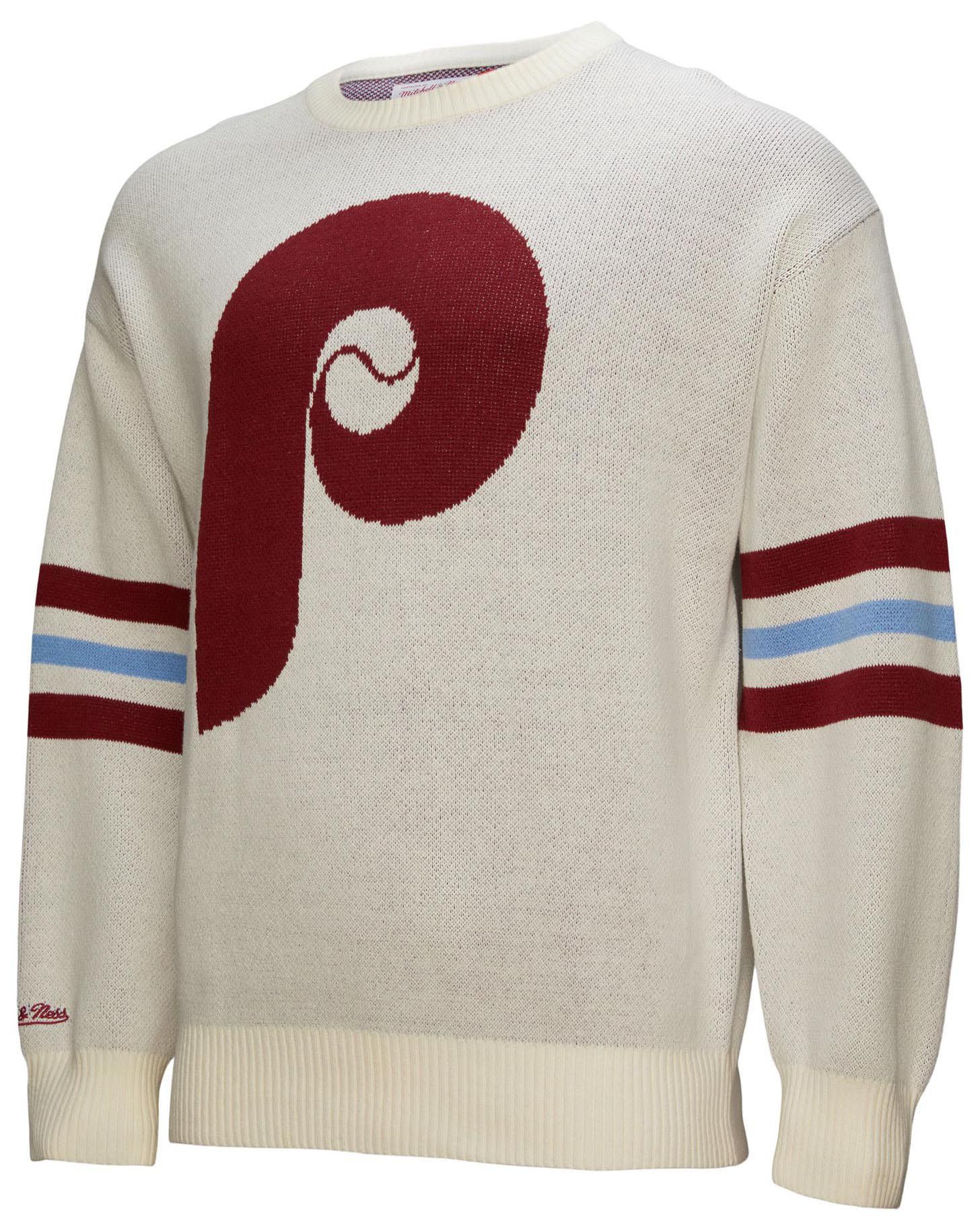 Mitchell & Ness Men's Philadelphia Phillies Cream Retro Logo Sweater product image