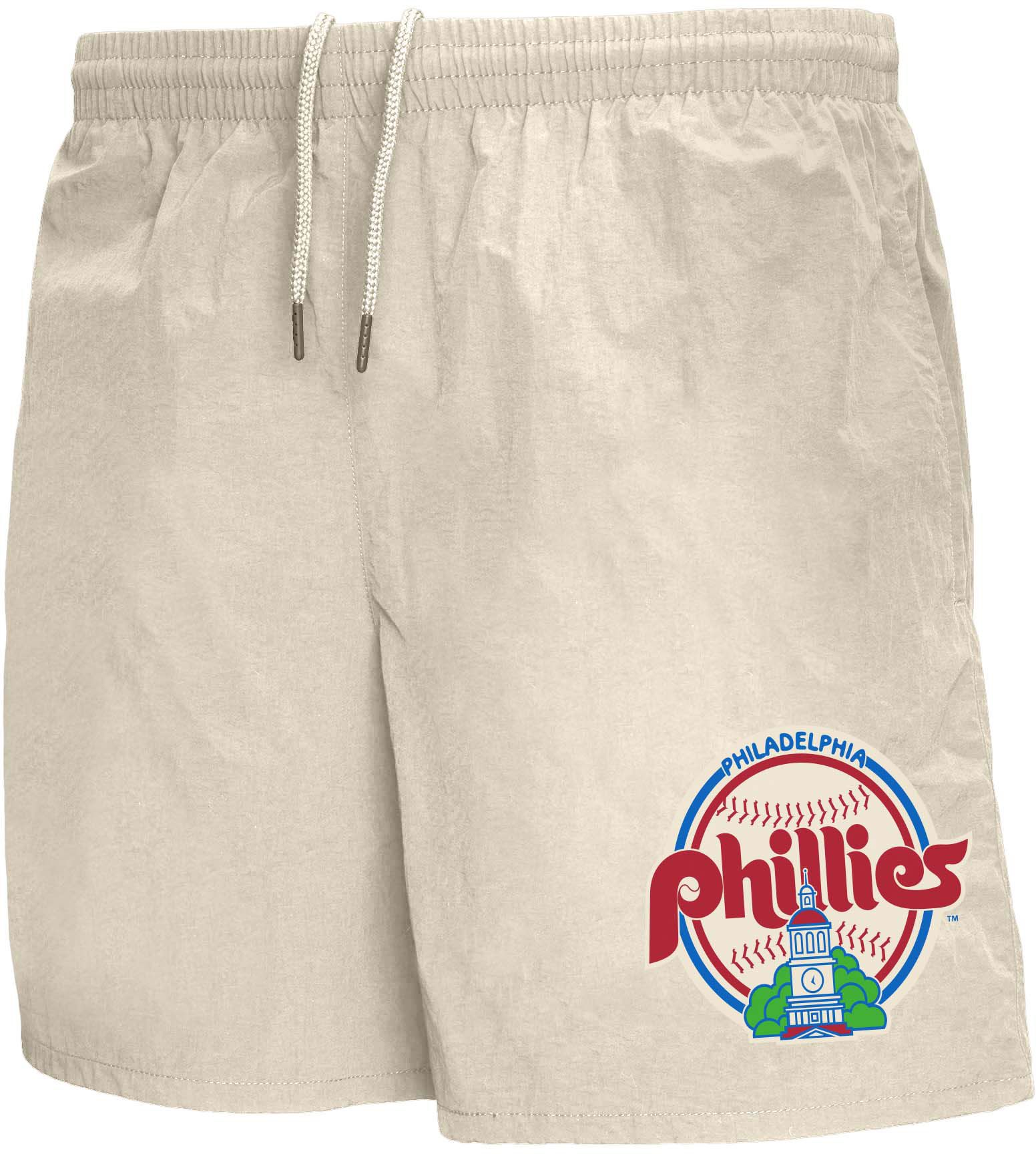 Mitchell & Ness Adult Philadelphia Phillies Vinyl Logo Cream Athletic Shorts product image