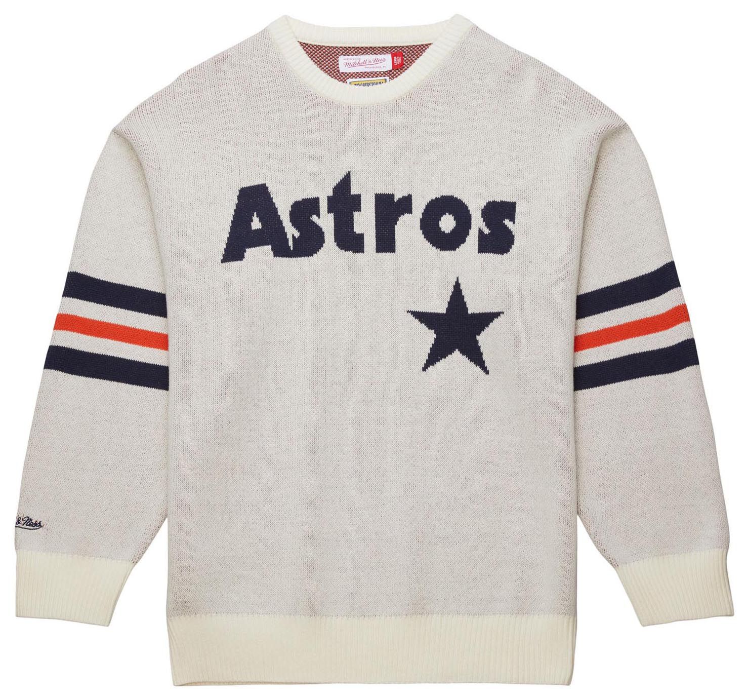 Mitchell & Ness Men's Houston Astros Cream Retro Logo Sweater product image