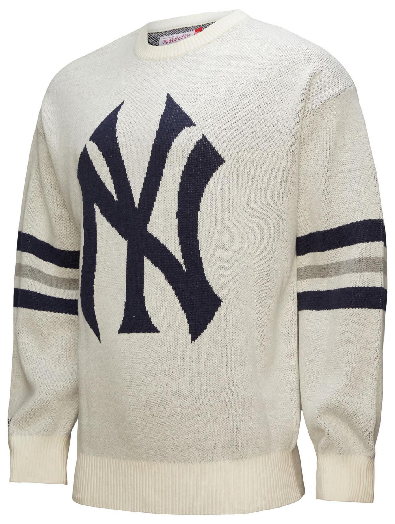 Mitchell & Ness Men's New York Yankees Cream Retro Logo Sweater product image