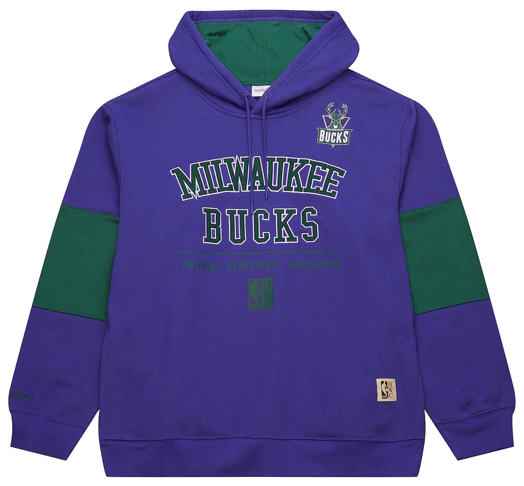 Mitchell & Ness Adult Milwaukee Bucks Retro Logo Hoodie product image