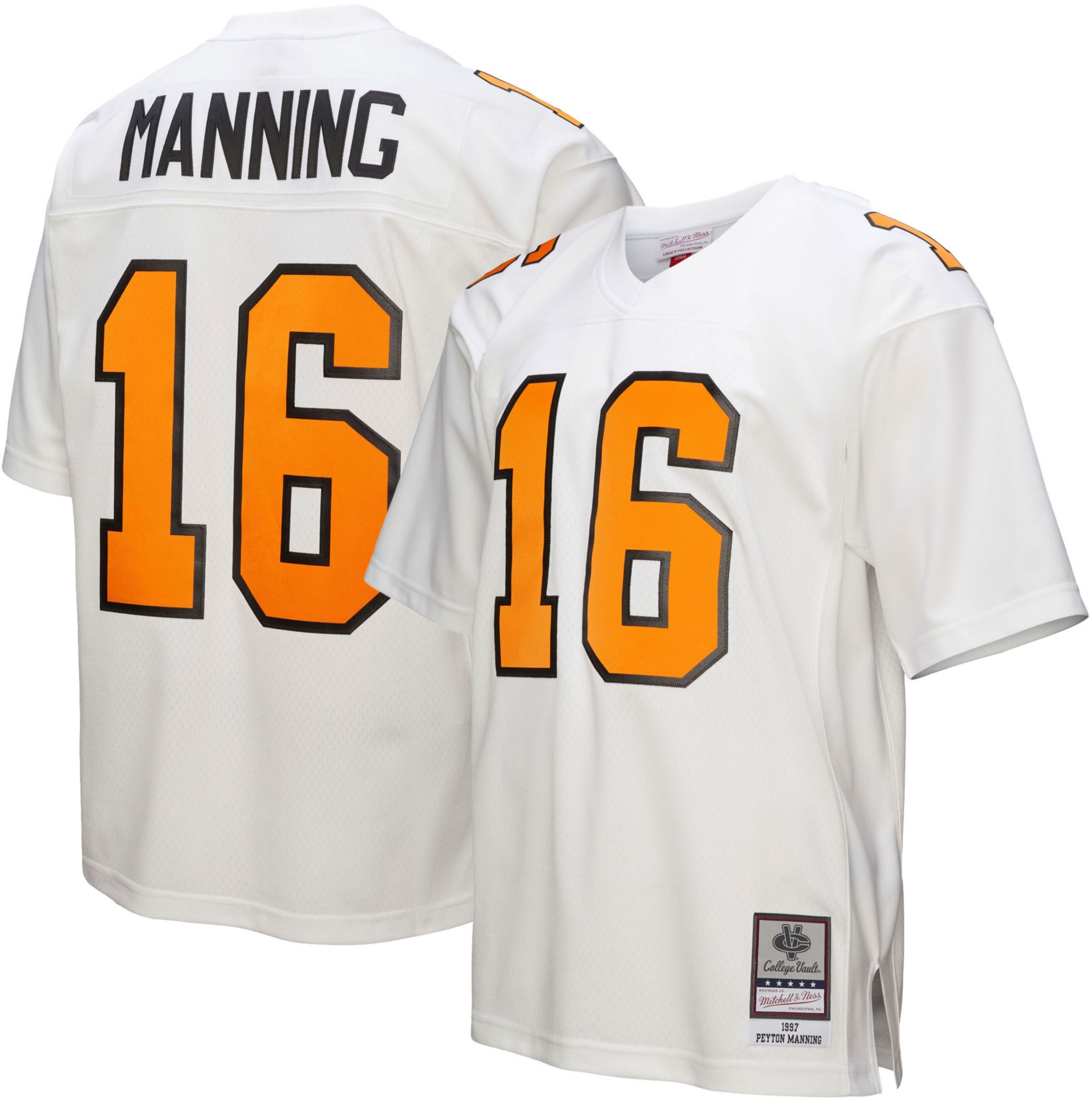 Mitchell & Ness Men's Tennessee Volunteers Peyton Manning #18 1997 White Legacy Football Jersey product image
