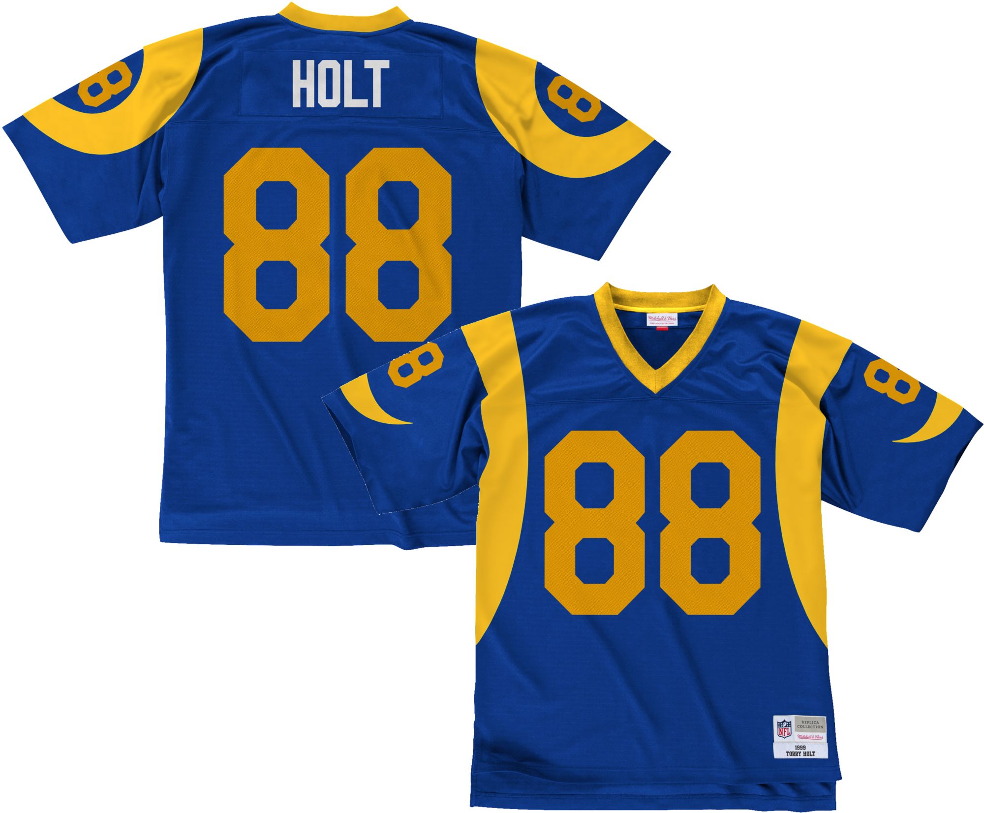 Mitchell & Ness Men's Los Angeles Rams Torry Holt #88 1999 Royal Throwback Jersey product image