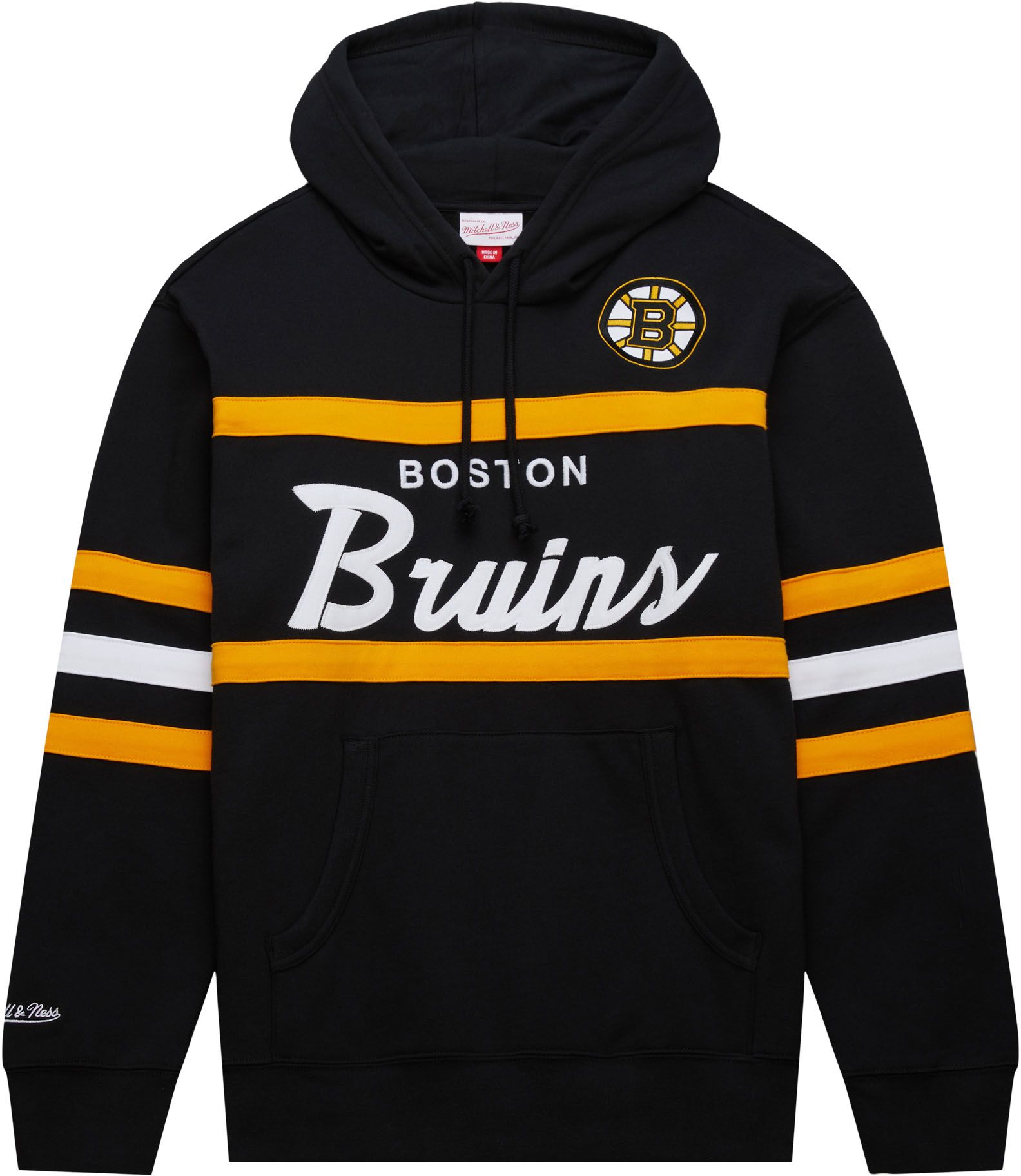 Mitchell & Ness Adult Boston Bruins Head Coach Black Pullover Hoodie product image