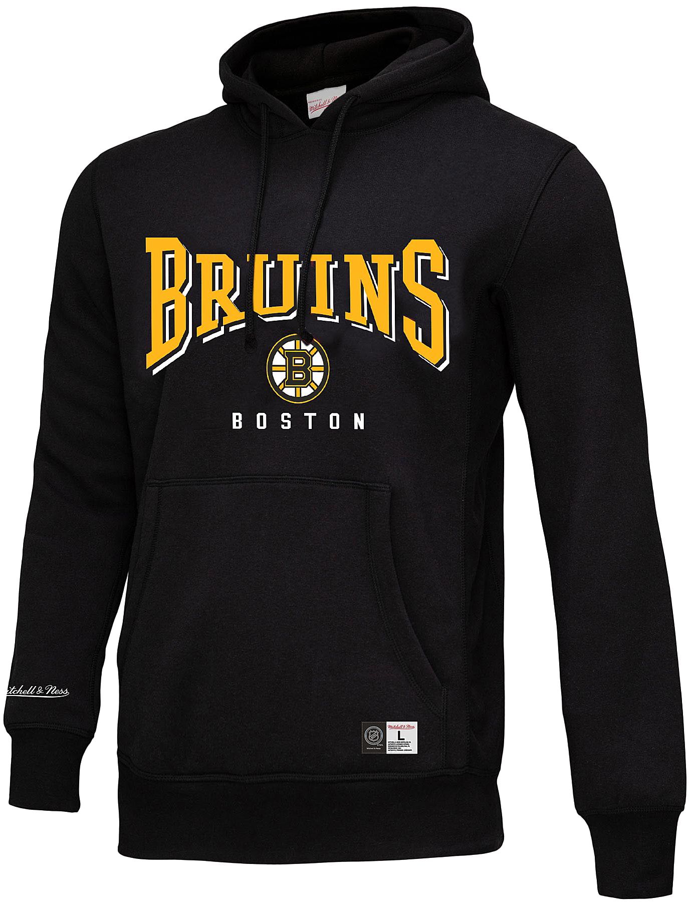 Mitchell & Ness Adult Boston Bruins All In Black Pullover Hoodie product image