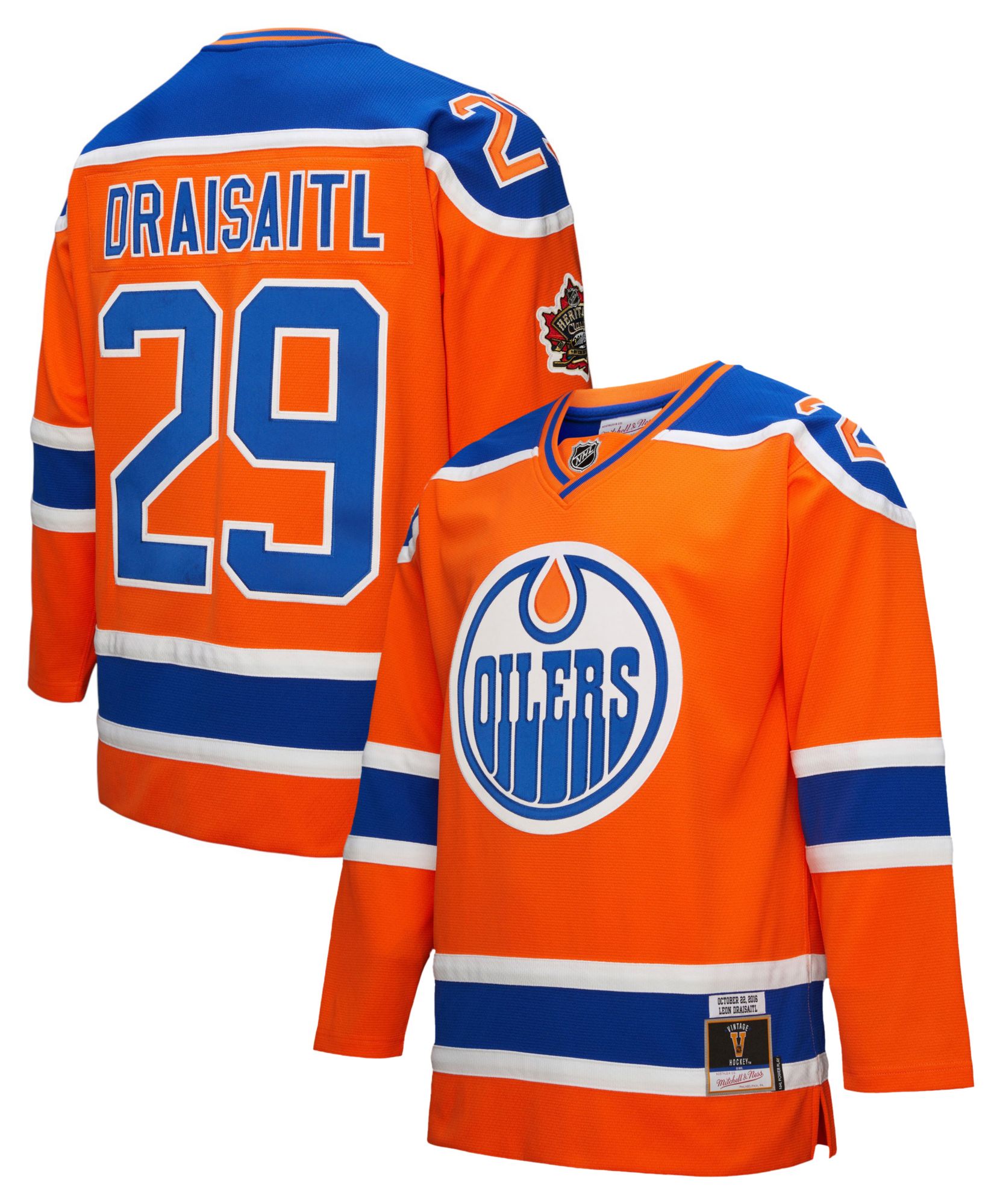 Mitchell & Ness Adult Edmonton Oilers Leon Draisaitl #29 Blue Line Jersey product image