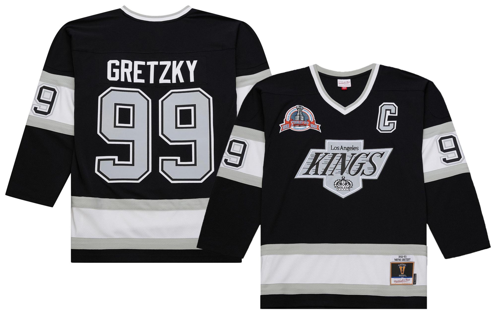 Mitchell & Ness Men's Los Angeles Kings Wayne Gretzky #99 1992 Vintage Home Replica Jersey product image