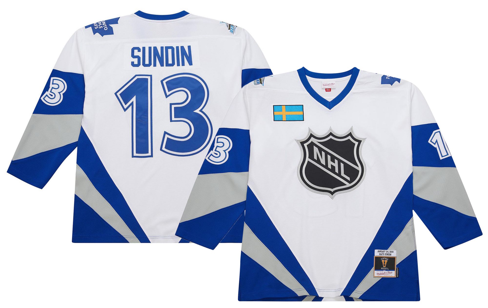 Mitchell & Ness Men's Toronto Maple Leafs Mats Sundin #13 1999 Vintage All-Star Replica Jersey product image