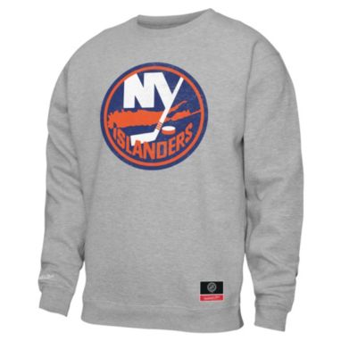 sorry, Mitchell & Ness Adult New York Islanders Grey Logo Slap Crewneck Sweatshirt is currently out of stock