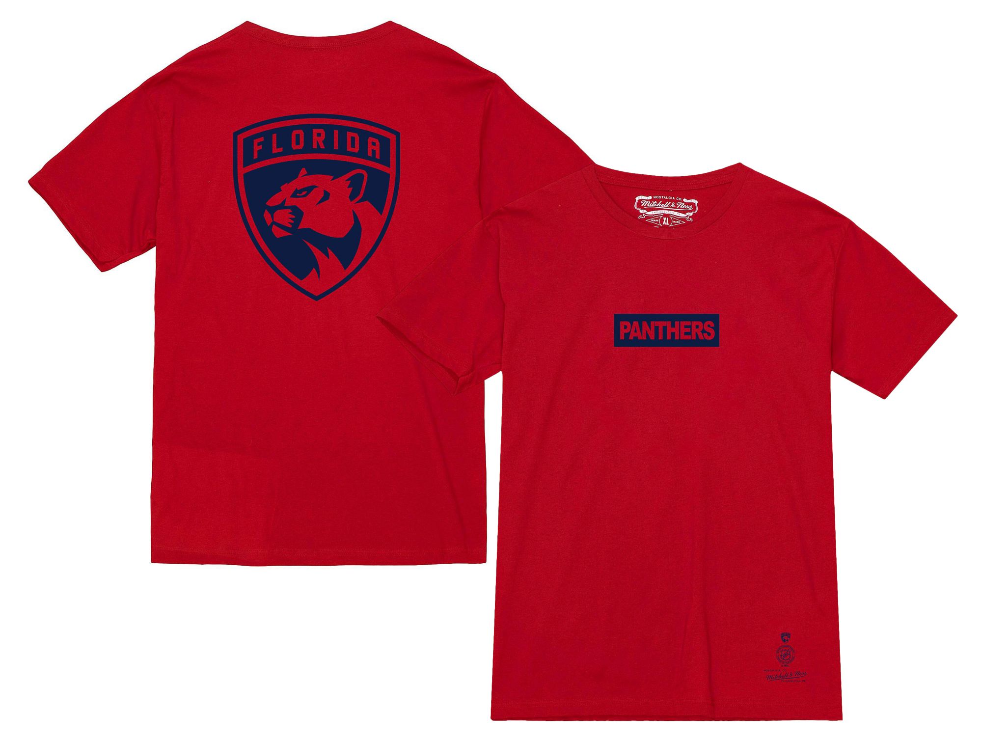 Mitchell & Ness Adult Florida Panthers Penalty Box 2.0 Red T-Shirt product image
