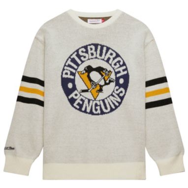 sorry, Mitchell & Ness Adult Pittsburgh Penguins Retro Helmet Cream Sweater is currently out of stock
