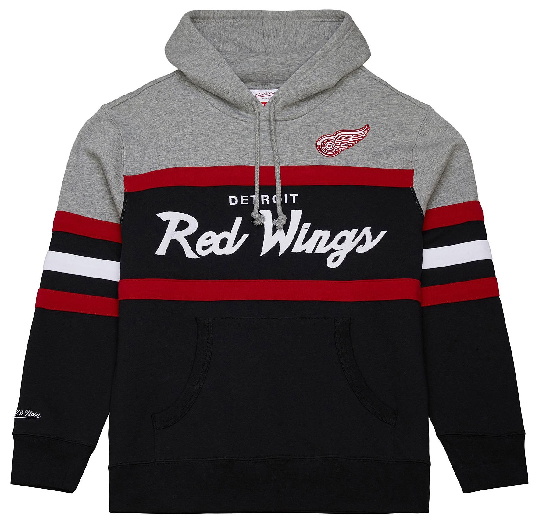 Mitchell & Ness Adult Detroit Red Wings Head Coach Black Pullover Hoodie product image
