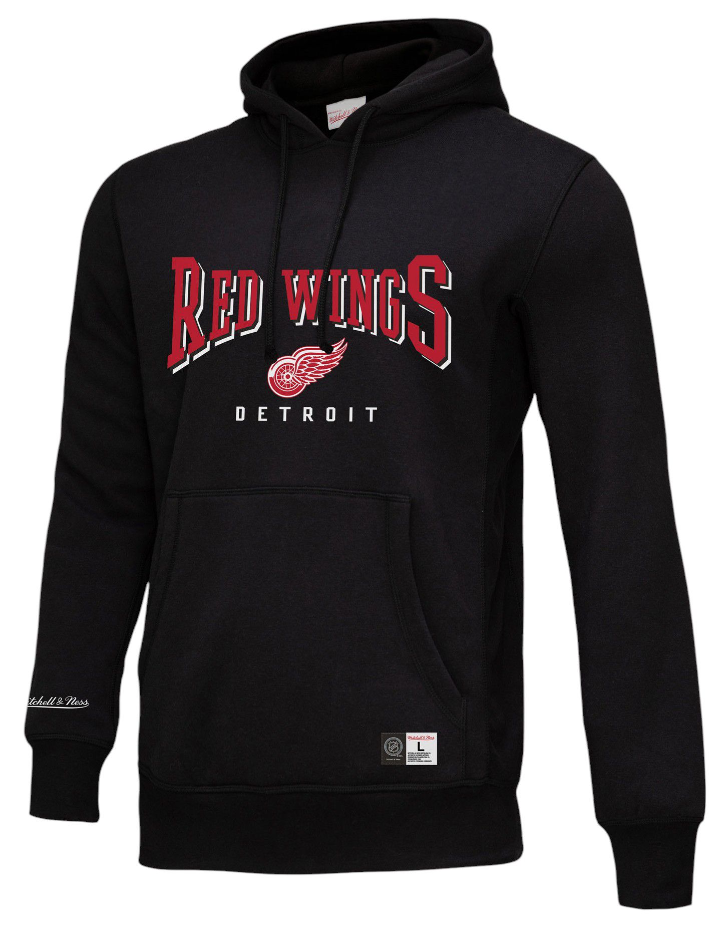 Mitchell & Ness Adult Detroit Red Wings All In Black Pullover Hoodie product image