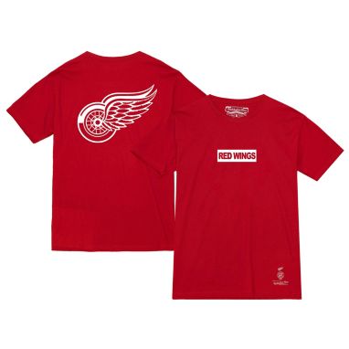 sorry, Mitchell & Ness Adult Detroit Red Wings Penalty Box 2.0 Red T-Shirt is currently out of stock