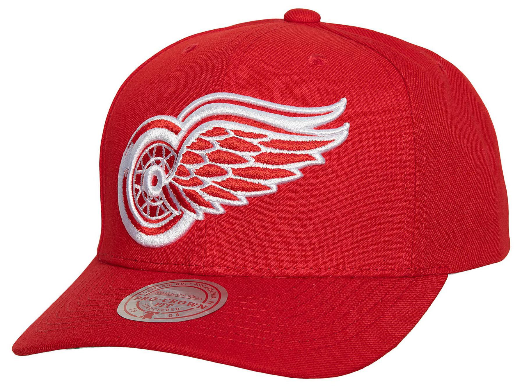 Mitchell & Ness Adult Detroit Red Wings Team Ground 2.0 Red Snapback Hat product image