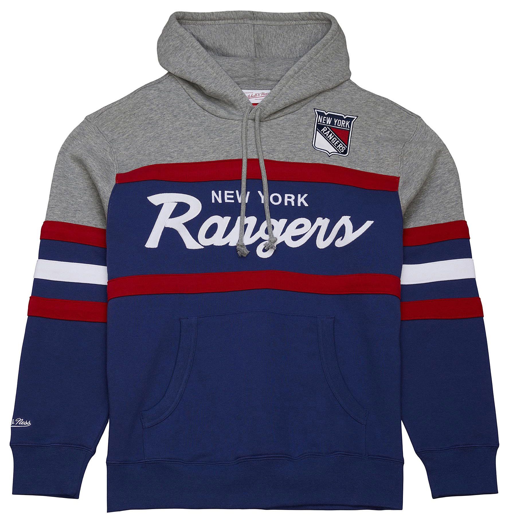 Mitchell & Ness Adult New York Rangers Head Coach Blue Pullover Hoodie product image