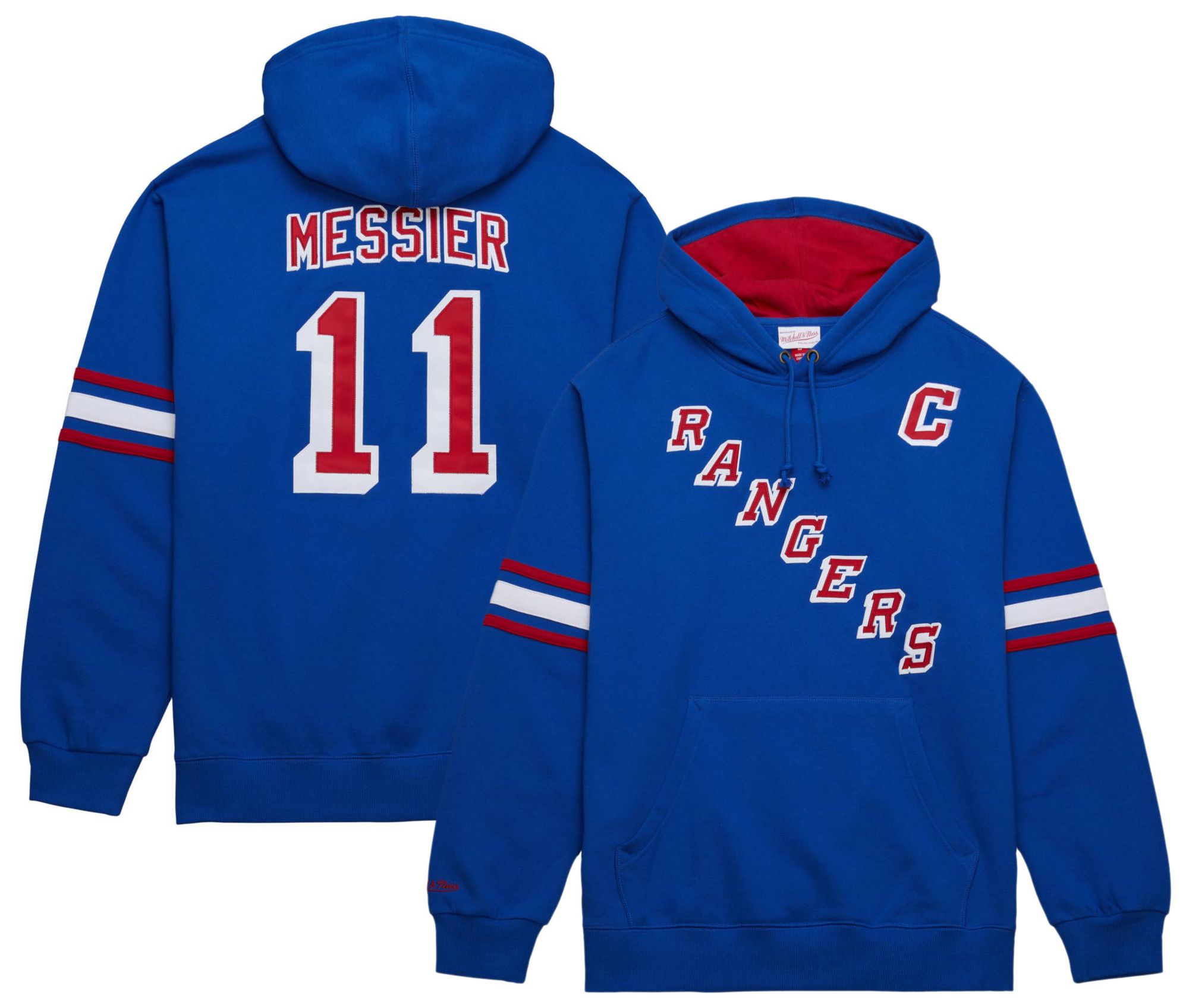 Mitchell & Ness Adult New York Rangers Mark Messier #11 Blue Pullover Hoodie product image