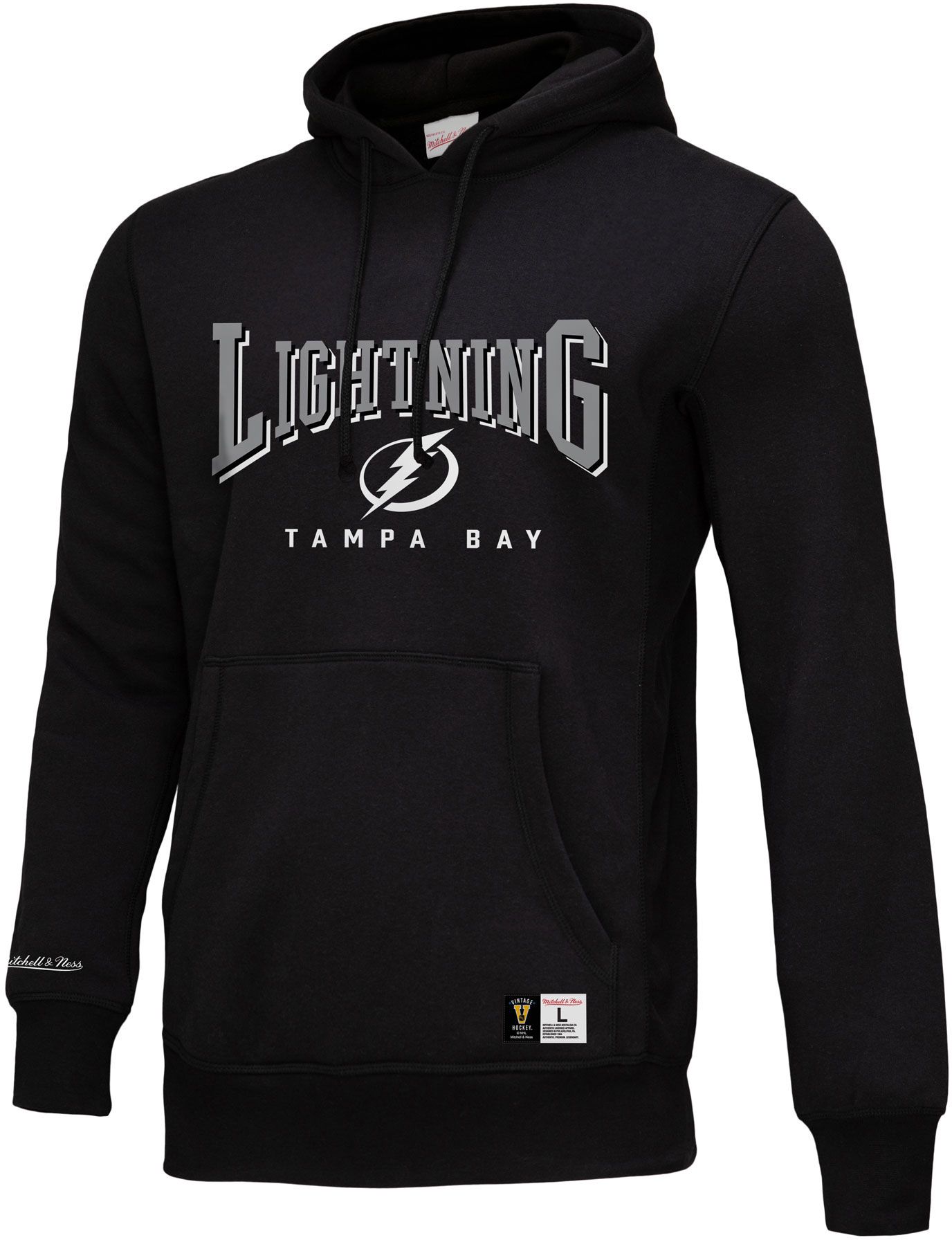 Mitchell & Ness Adult Tampa Bay Lightning All In Black Pullover Hoodie product image