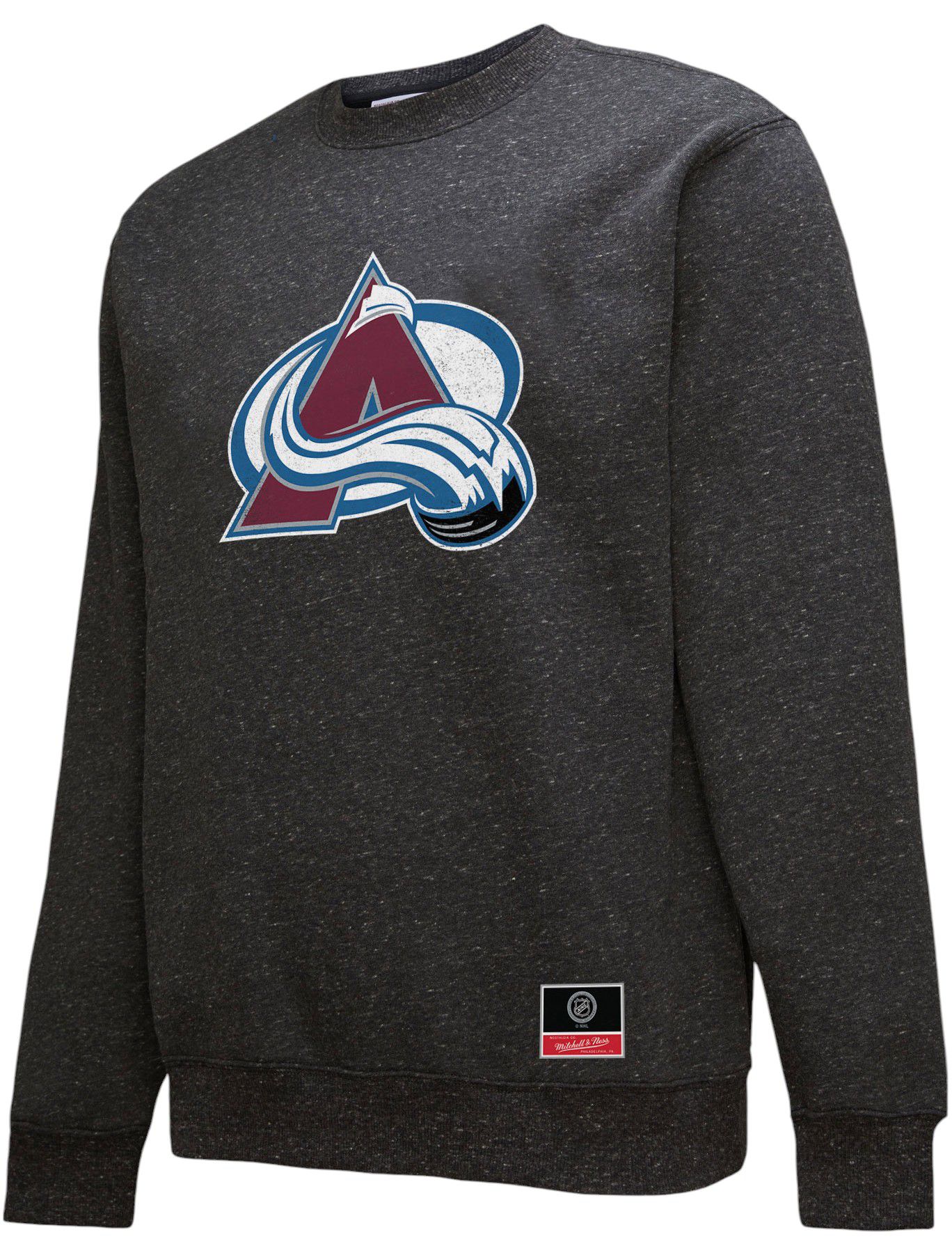 Mitchell & Ness Adult Colorado Avalanche Charcoal Logo Slap Crewneck Sweatshirt product image