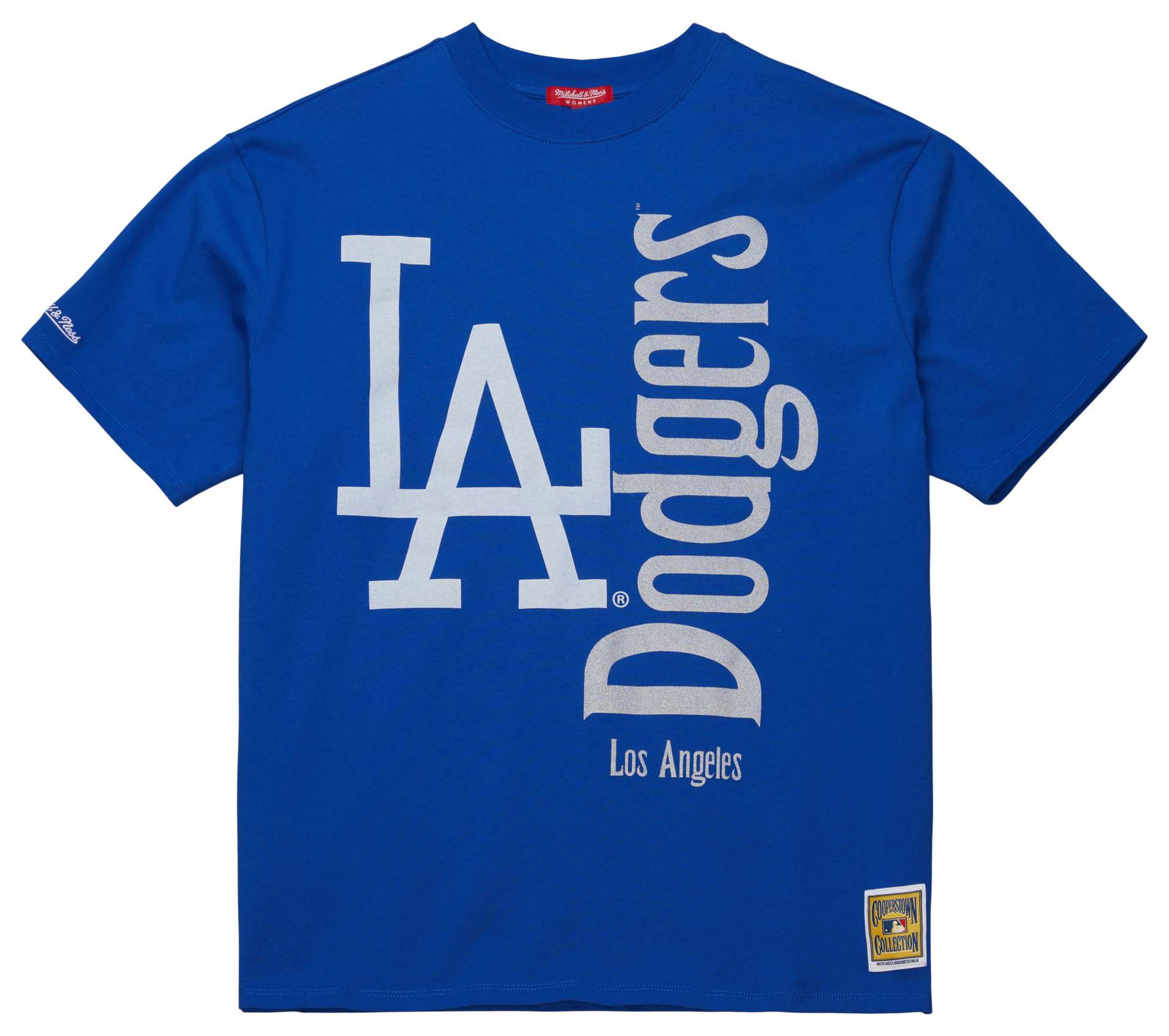 Mitchell & Ness Women's Los Angeles Dodgers Blue Boyfriend T-Shirt product image
