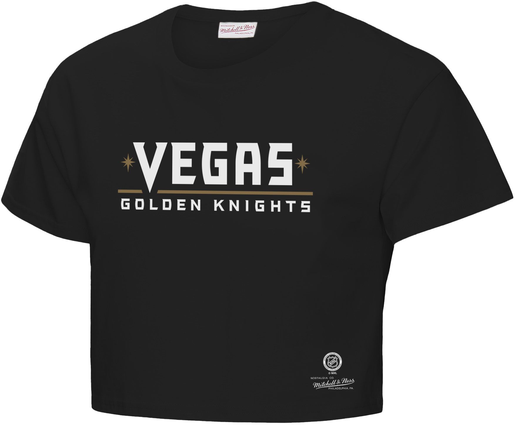 Mitchell & Ness Women's Las Vegas Golden Knights Black Cropped T-Shirt product image