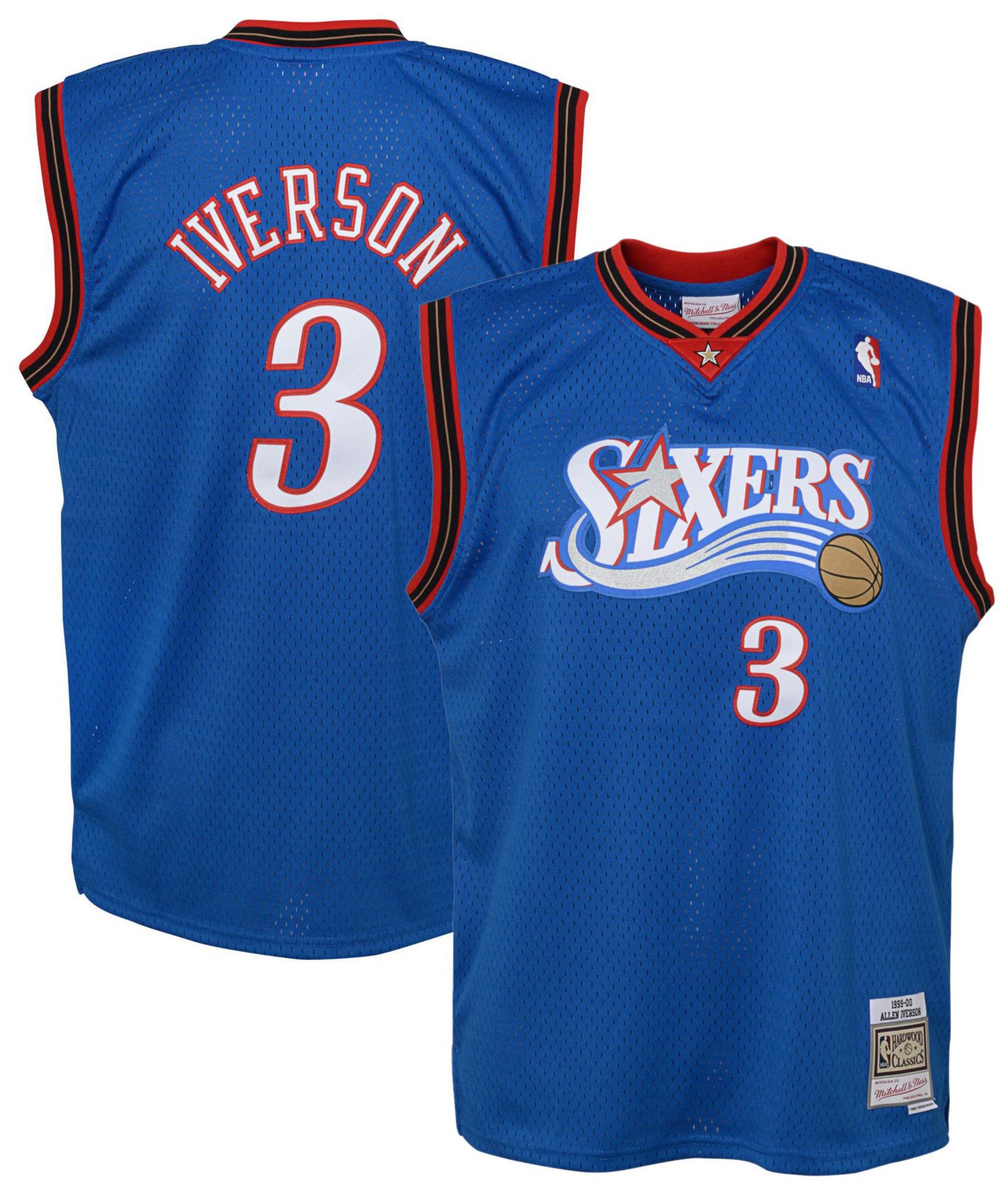 Mitchell & Ness Youth Philadelphia 76ers Allen Iverson #3 '99 Hardwood Classic Jersey product image