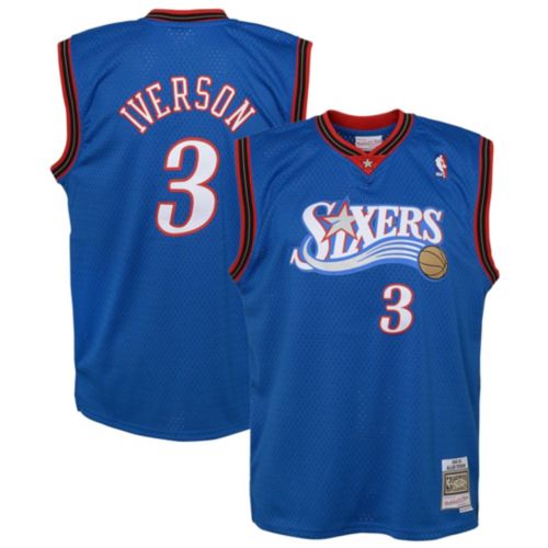 Mitchell & Ness Youth Philadelphia 76ers Allen Iverson #3 Hardwood