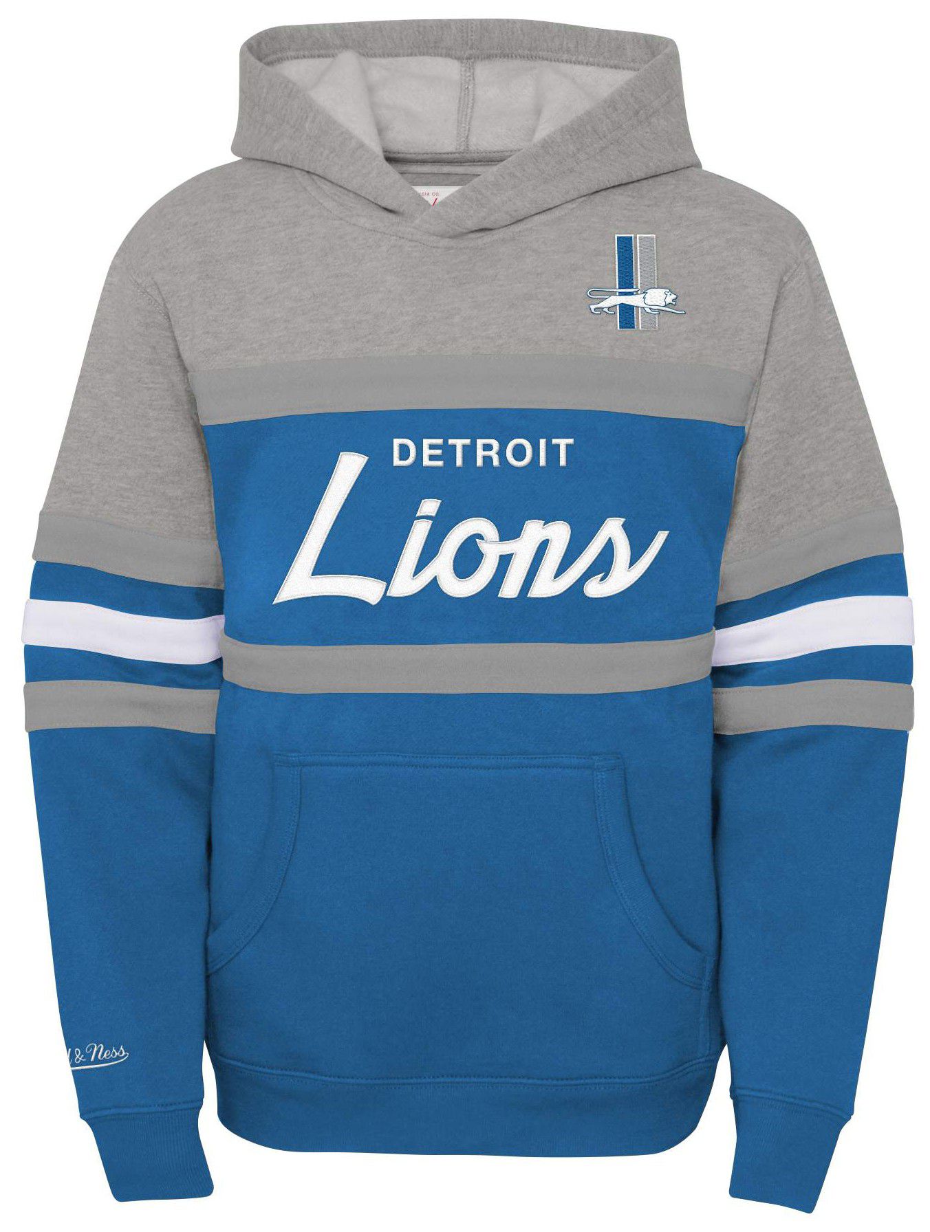 Mitchell & Ness Youth Detroit Lions Head Coach Blue Pullover Hoodie product image