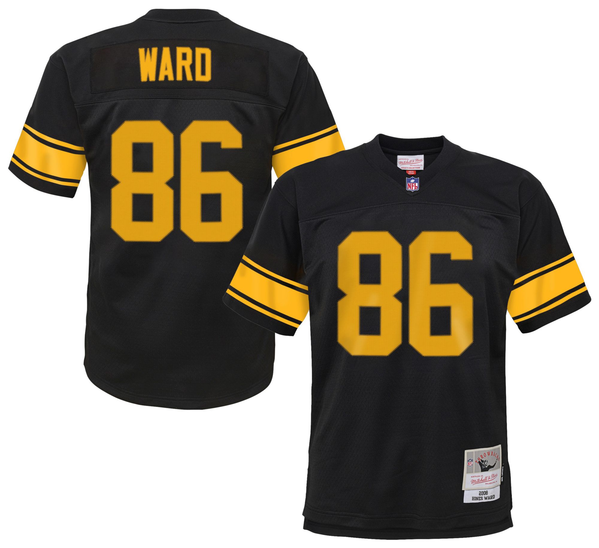 Mitchell & Ness Youth Pittsburgh Steelers Hines Ward #86 2004 Black Jersey product image