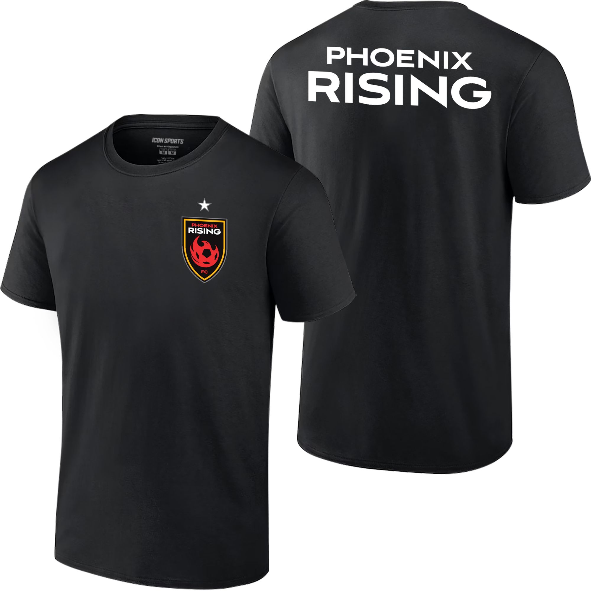 Icon Sports Group Men's Phoenix Rising FC 2-Hit Black T-Shirt product image
