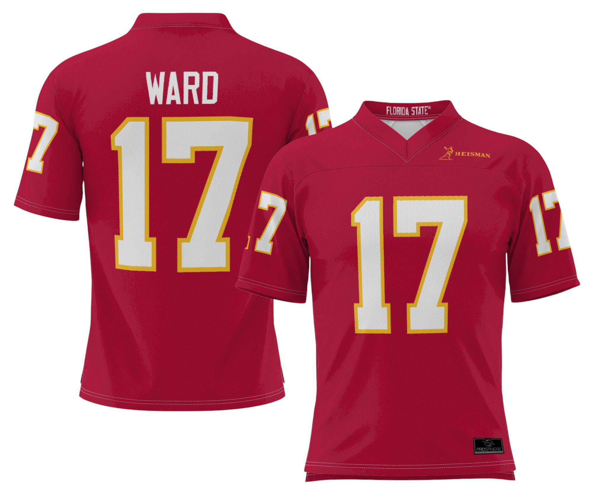 ProSphere Men's Florida State Seminoles Charlie Ward #17 Maroon Heisman Jersey product image