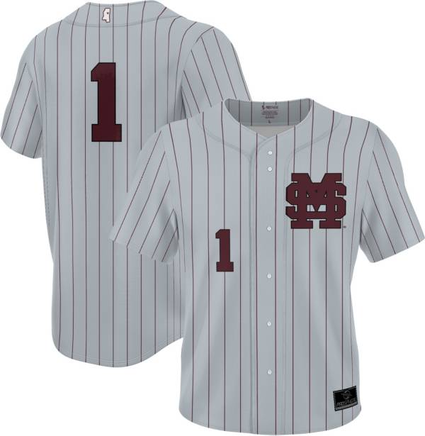 Mississippi state cheap pinstripe baseball jersey